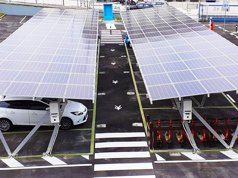 Sunetraco: Nowy solarny carport dla e-mobilności