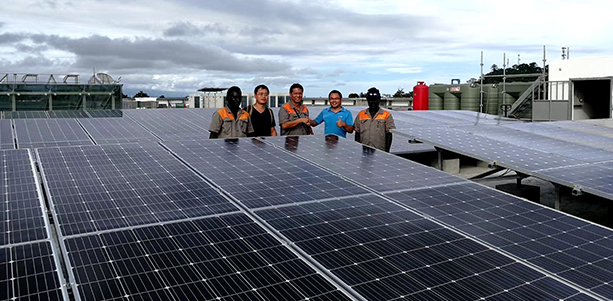  50KW  Komercyjne system zasilania energią słoneczną na dachu poza siecią na filipinach